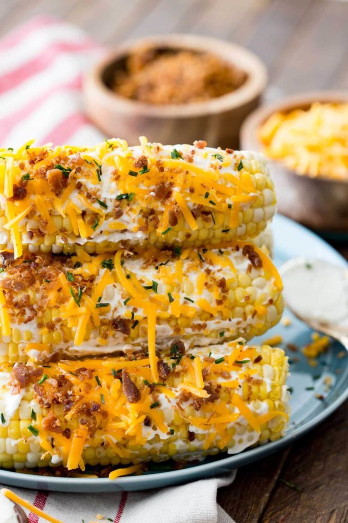 Cheddar bacon sweet corn side dish