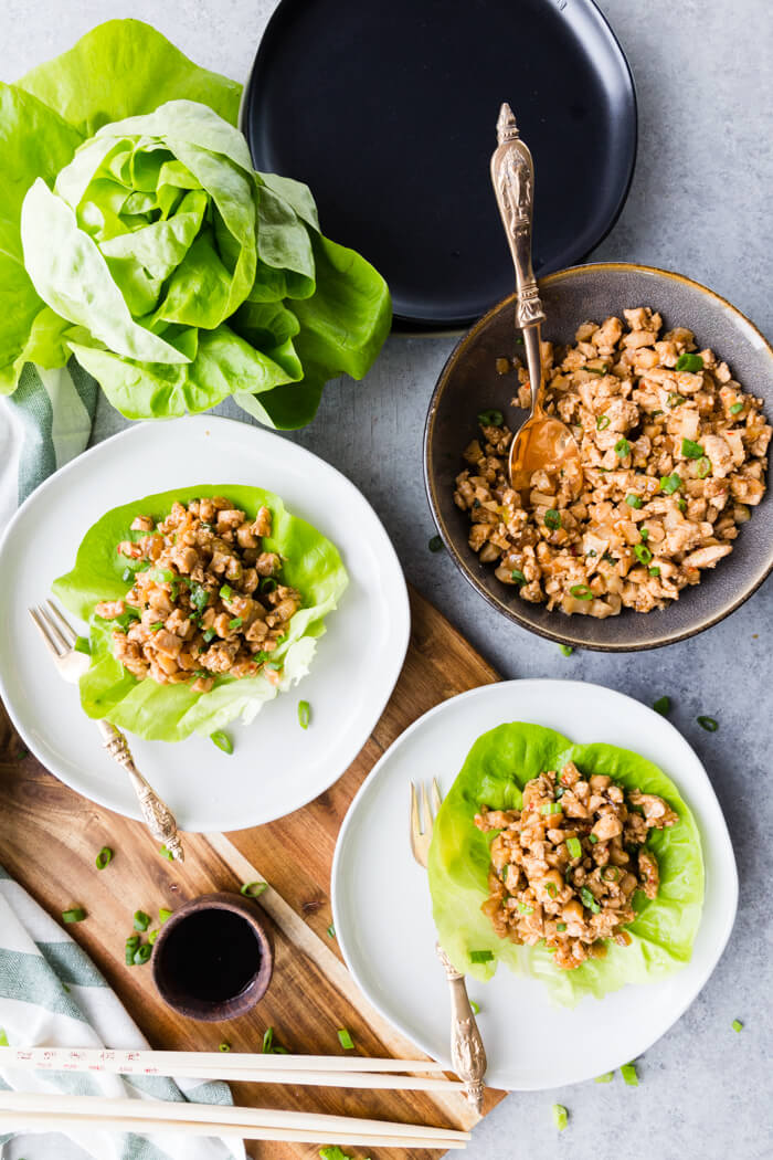 Chicken Lettuce Wraps, these P.F. Chang's Chicken lettuce wraps are full flavor and absolutely delicious. 