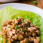 P F Chang's Copycat lettuce wraps with tons of chicken and crunch