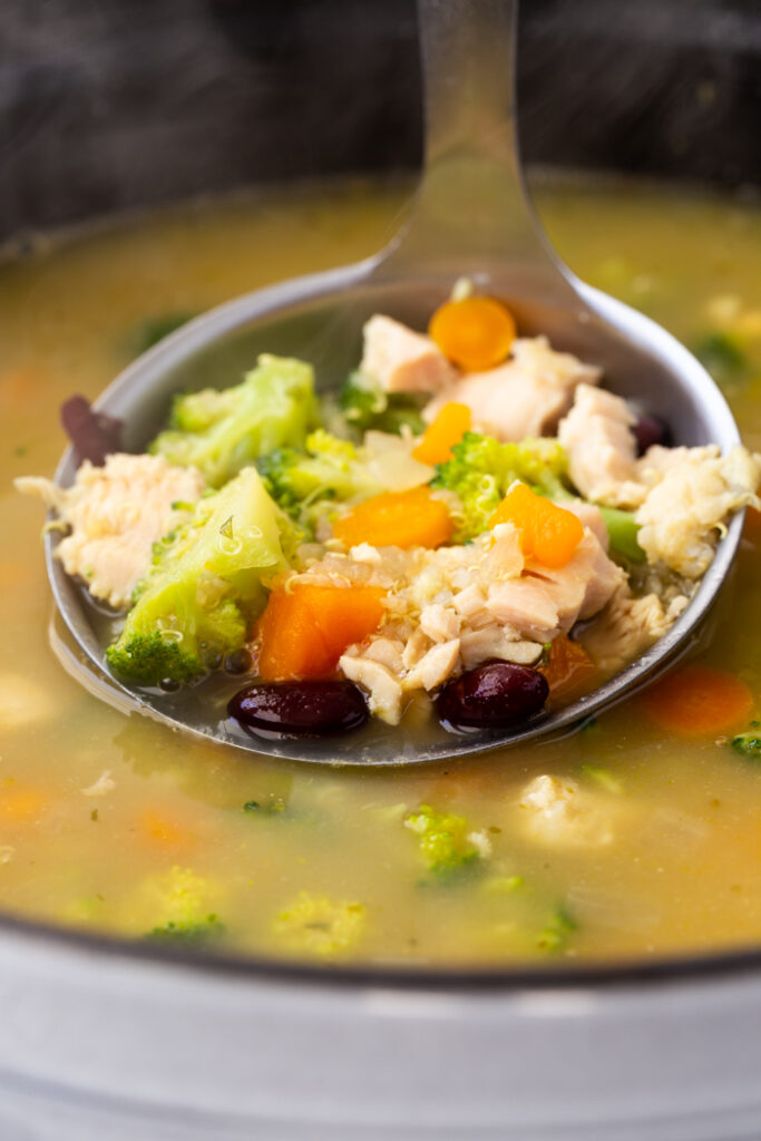 Chicken Quinoa Veggie Soup Easy Peasy Meals