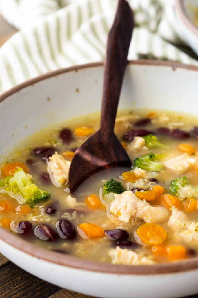 Chicken Quinoa Veggie Soup Easy Peasy Meals