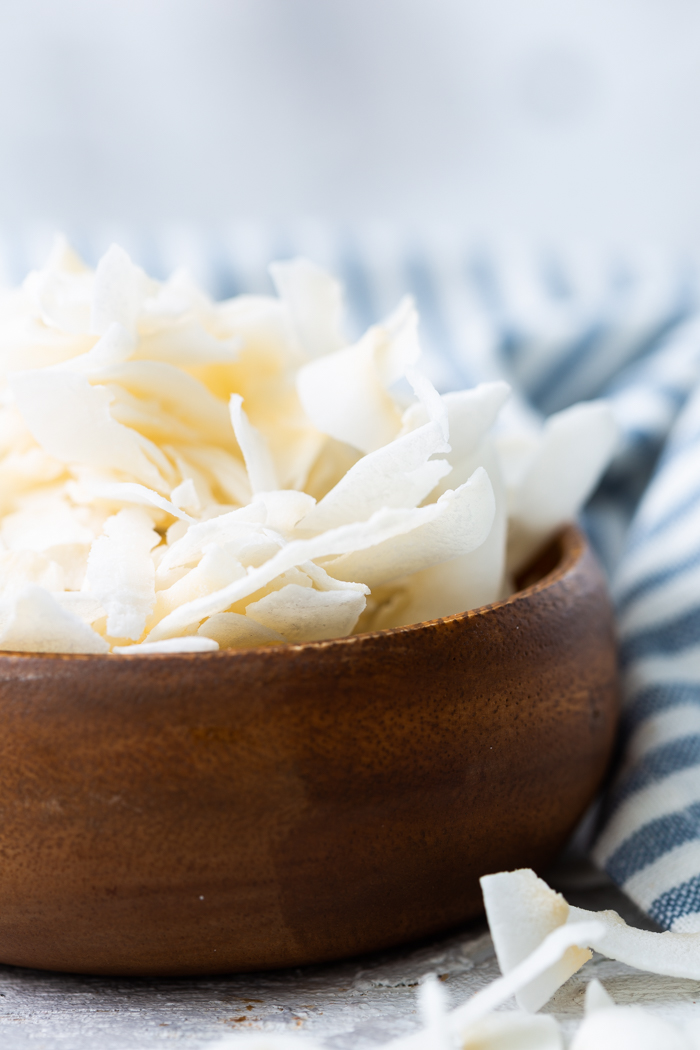 Coconut chips are a low carb or keto friendly snack