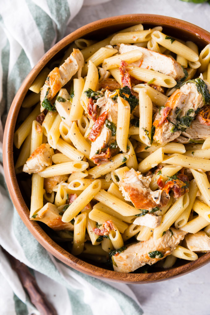 Creamy tuscan chicken penne