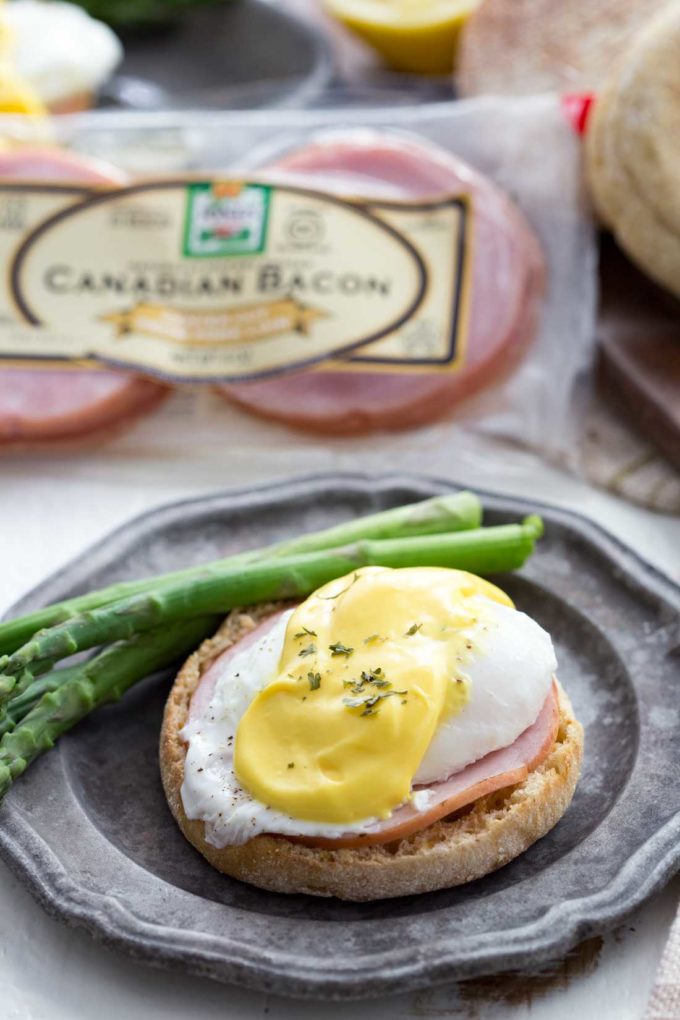 Easy Eggs Benedict, a healthy and hearty breakfast, a savory meal