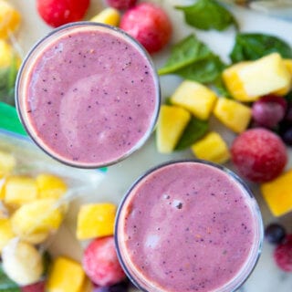 Freezer Smoothie Packs and a very berry smoothie