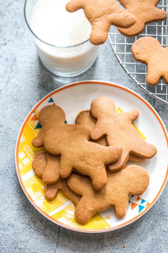 Gingerbread Cookies: deliciously soft, chewy, and perfect for house building. They have a rich flavor and a consistency that holds its shape while baking. 