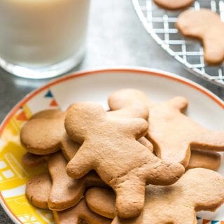 Gingerbread cookies are the ideal holiday cookie, soft and chewy, but firm enough to build a house with.