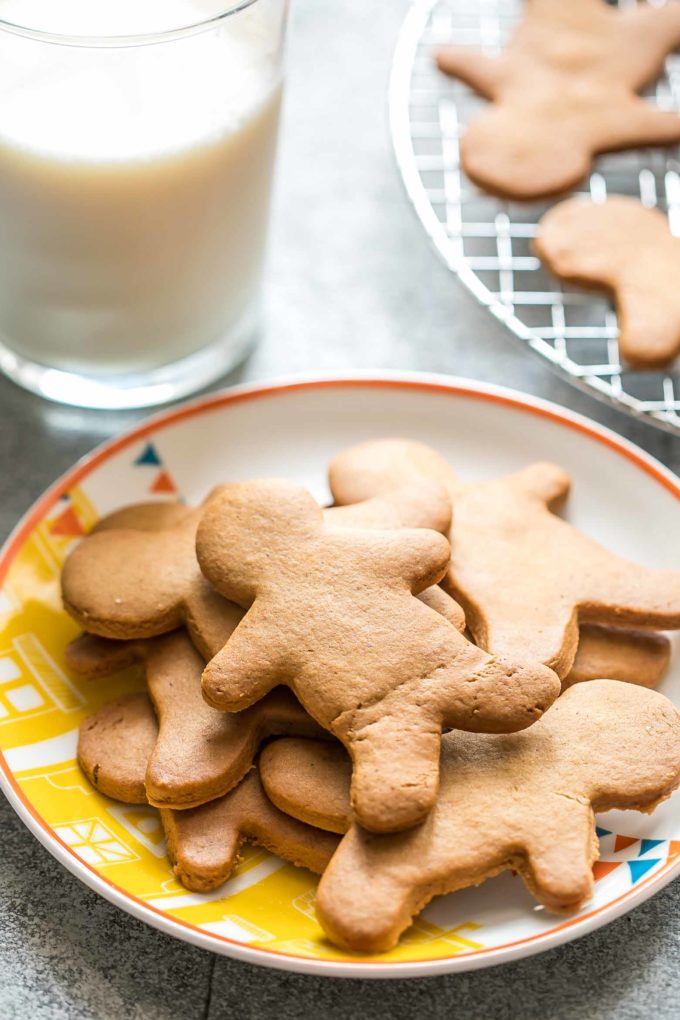 Gingerbread cookies are the ideal holiday cookie, soft and chewy, but firm enough to build a house with.