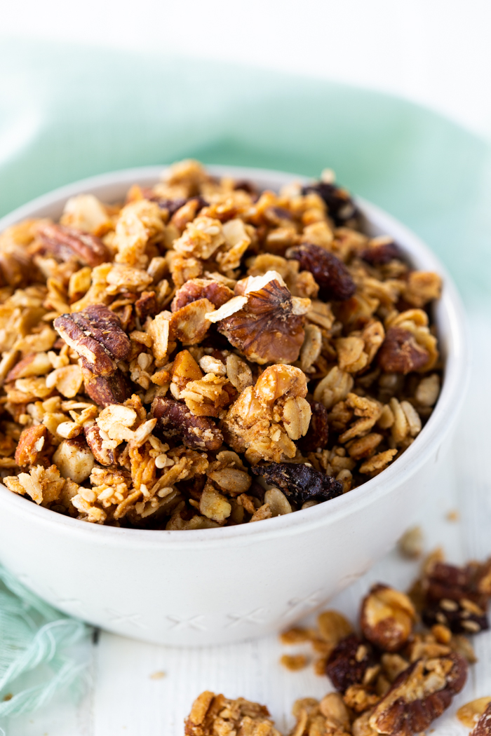 granola in a bowl