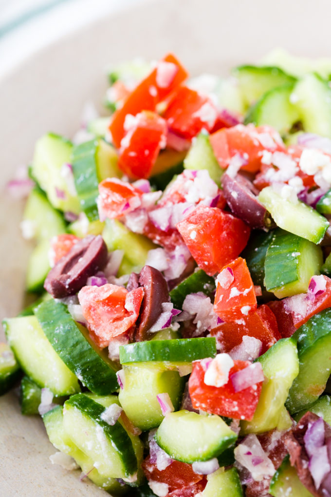 Greek Salad to put in instant pot greek chicken gyros