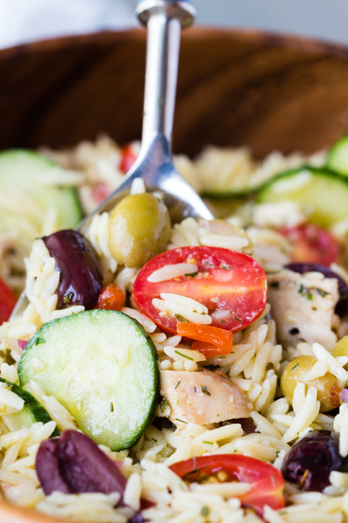 Greek Chicken Orzo Salad Easy Peasy Meals
