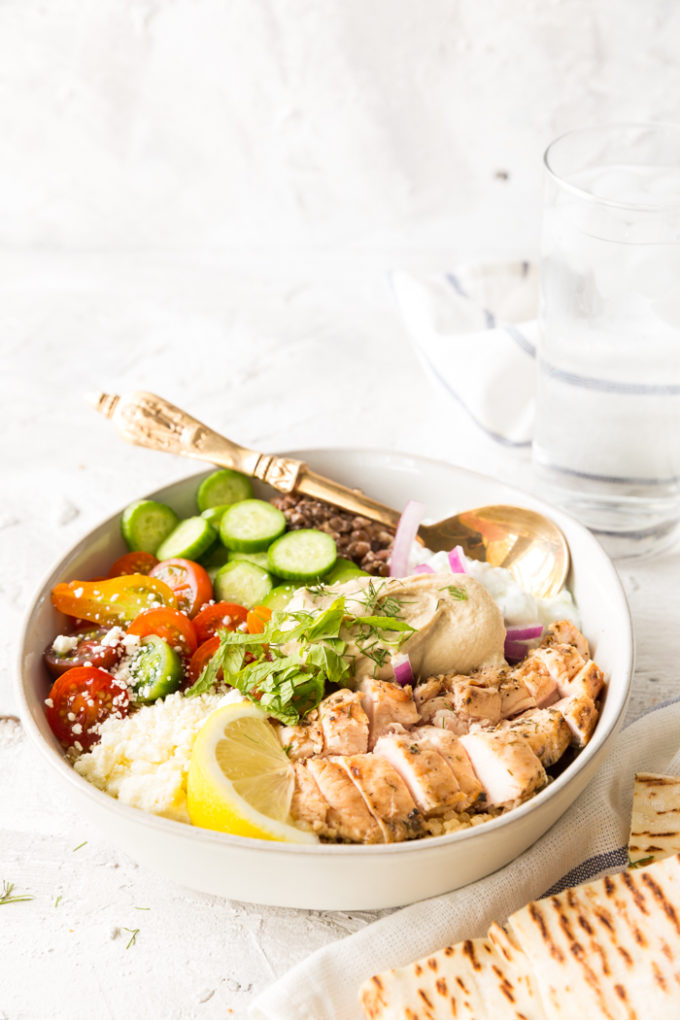 Greek Chicken Power Bowl - Easy Peasy Meals