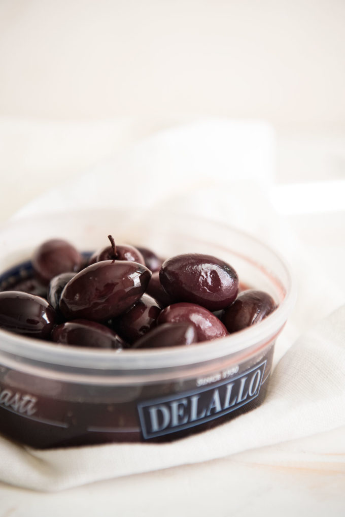 Delallo kalamata olives, greek salad