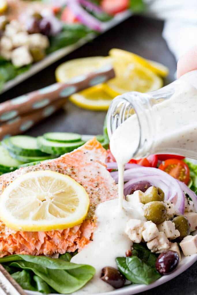 Greek Salmon Salad is a fantastic meal that is easy to make