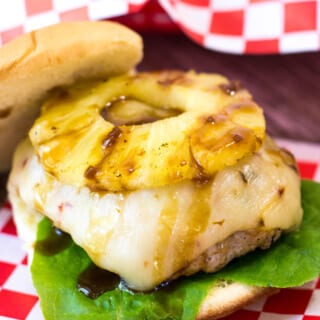 Grilled Pineapple Chicken Teriyaki Burgers