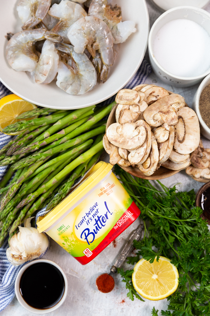 Sheet Pan Lemon Garlic Shrimp and Asparagus - Eat Yourself Skinny