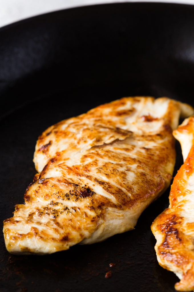 Pan seared chicken for a delicious honey mustard sauce