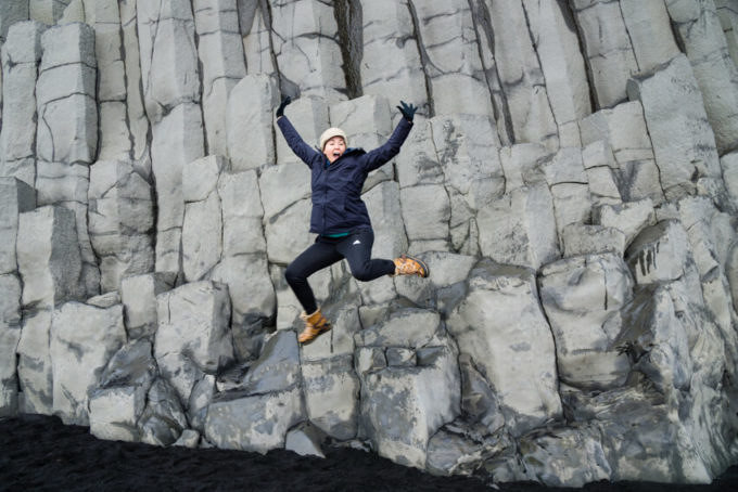 Basalt stones at Vik, in Iceland