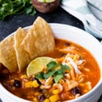 Instant Pot Chicken Taco Soup