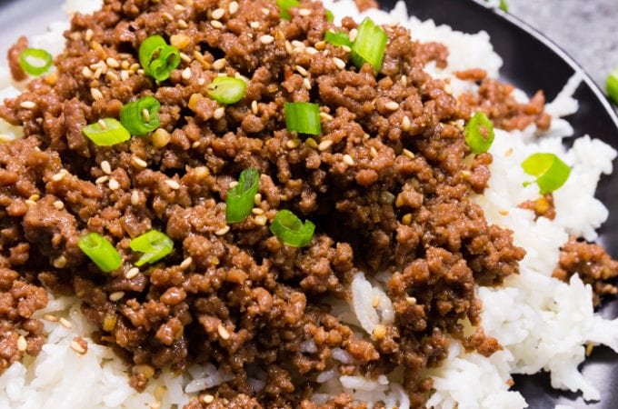 This instant pot Korean Beef is sweet and spicy and oh so flavorful