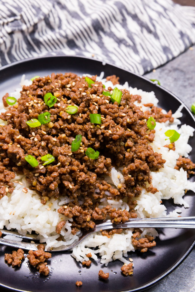 This instant pot Korean Beef is sweet and spicy and oh so flavorful