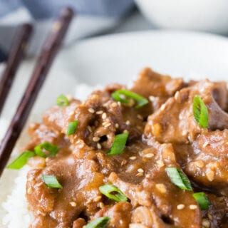 Easy instant pot Mongolian beef, makes a great dish that is better than take-out
