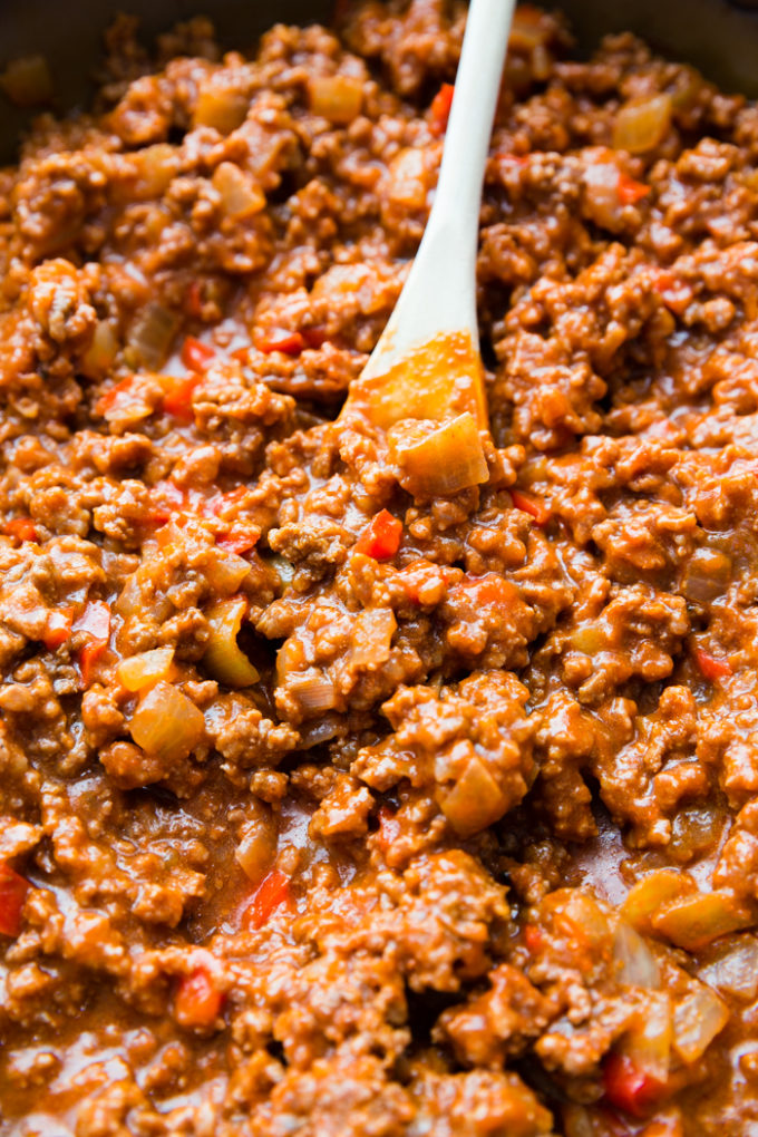 Sloppy Joe filling made in the pressure cooker instant pot