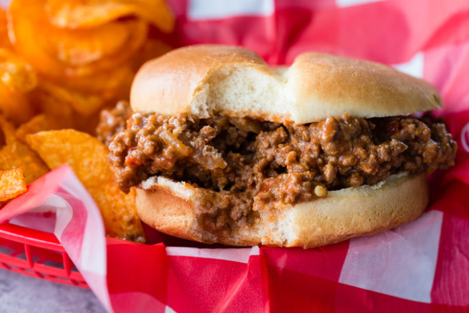 Instant Pot Sloppy Joes are an easy to make delicious sandwich filling. 