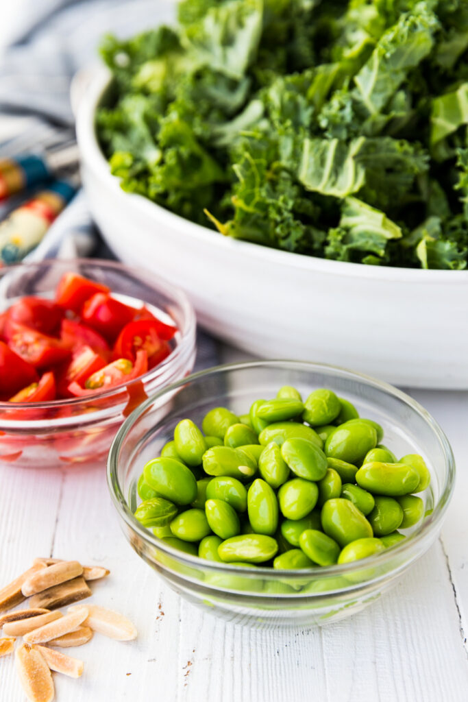 Kale, Edamame, Quinoa Super Salad Easy Peasy Meals