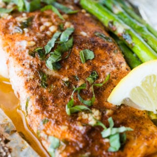 Lemon Basil Salmon and Asparagus Foil Packets