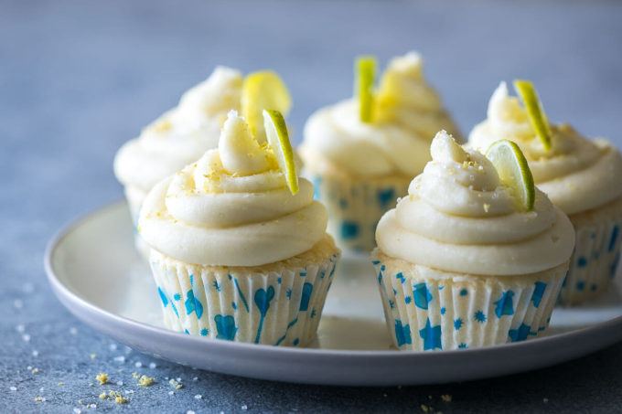 Margarita Cupcakes are a lime cupcake with a dash of salt and a wonderful frosting