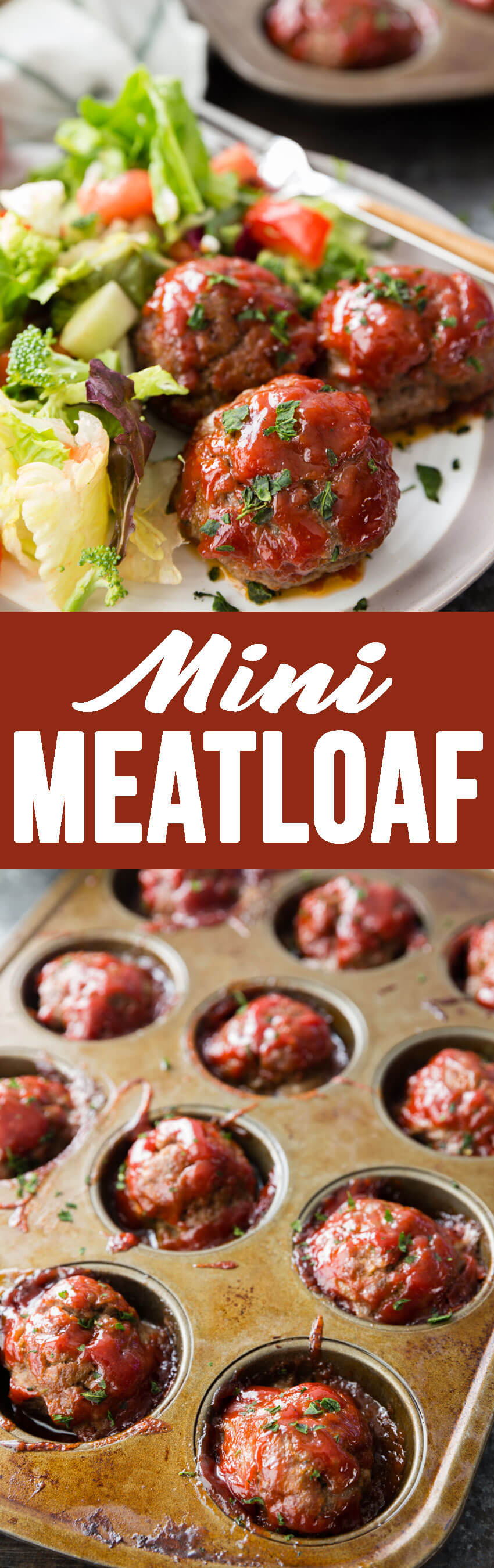 Freezer Meal Meatloaf Minis that are packed with flavor, made in a muffin tin for thorough cooking and easy serving, and rivals any meatloaf out there!