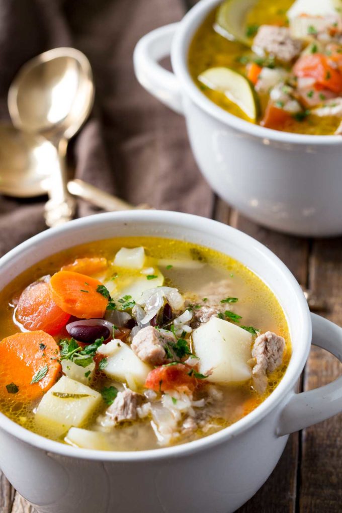 Classic ministrone soup that will warm you from the inside out!