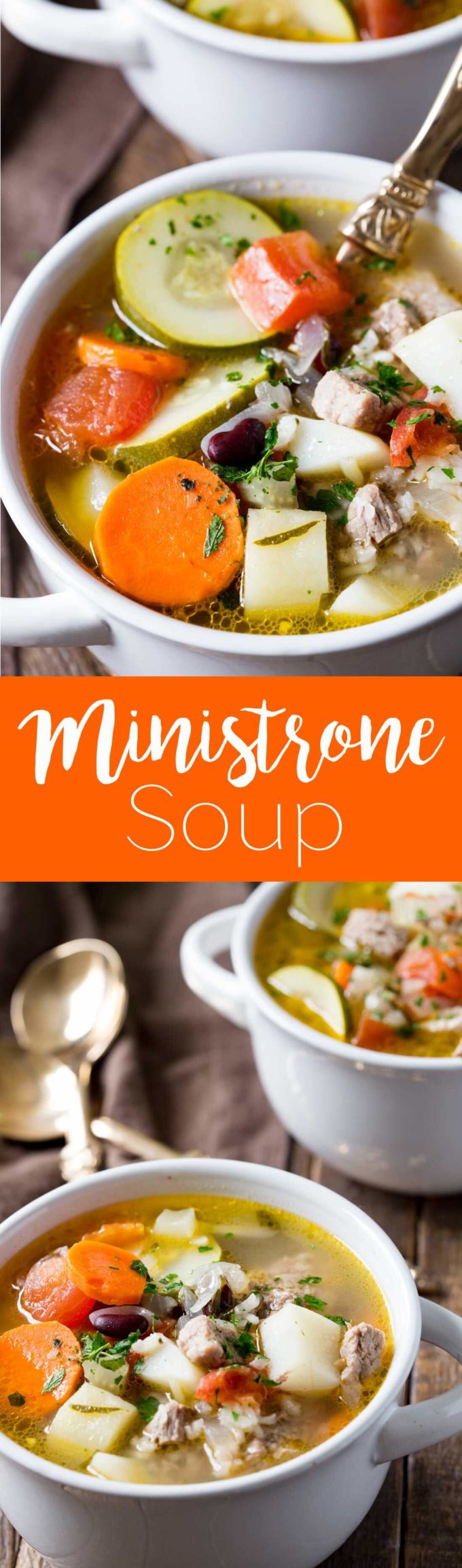 Classic ministrone soup is a hearty cozy soup perfect for the winter months. 