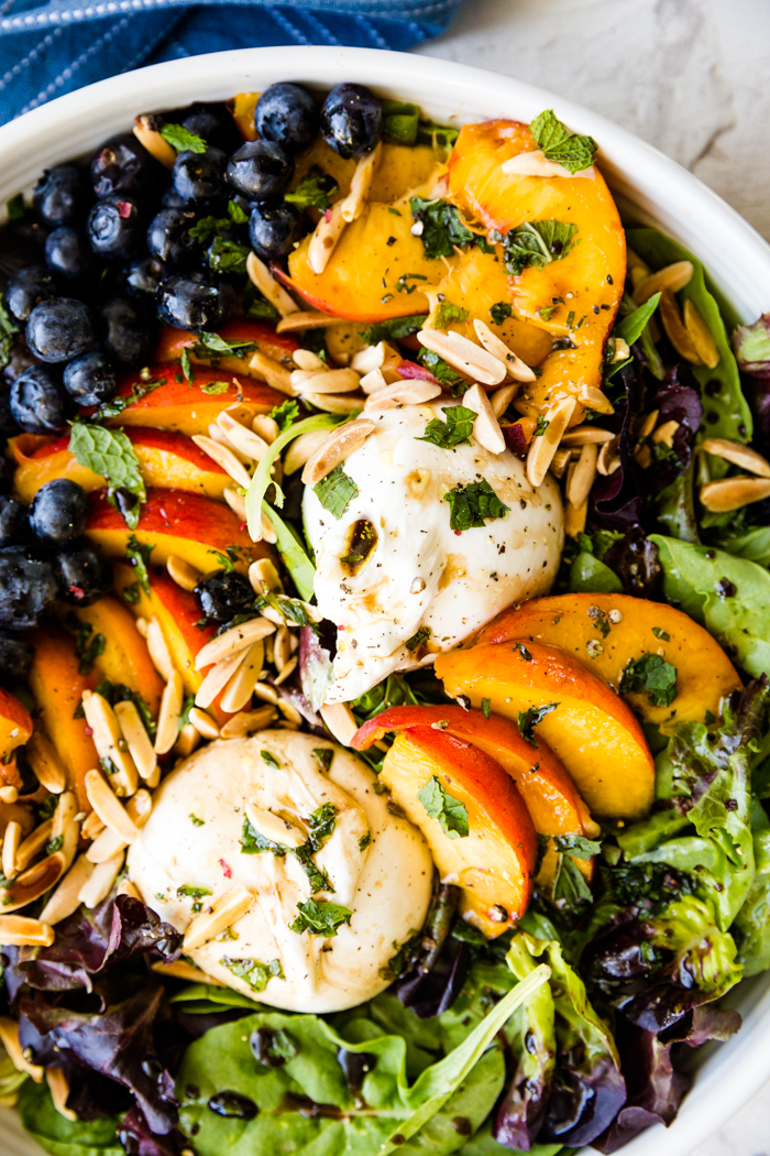 Peach Burrata Salad