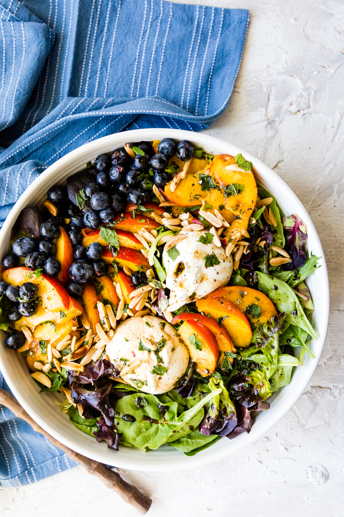 Peach Burrata Salad