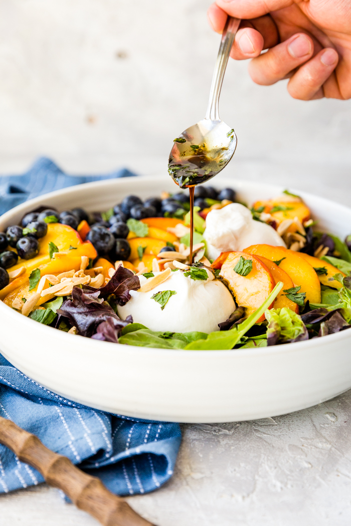 Peach Burrata Salad