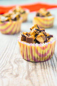 Reese's peanut butter cup mini cheesecakes