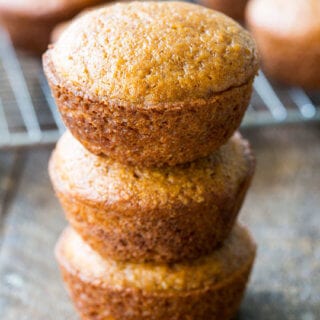 These Pumpkin Spice Muffins are a cinch to make, absolutely delicious, and full of flavor. These muffins are perfection. Plenty of pumpkin, just enough spice, and not even close to dry, these moist flavorful muffins are perfect for Fall! 