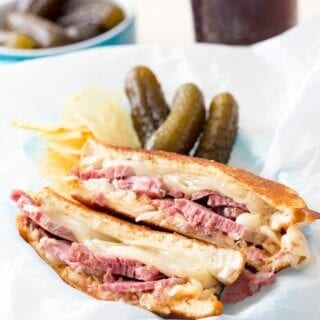 Reuben sandwich recipe, corned beef sandwich with a twist