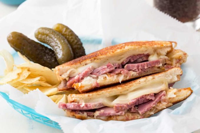 Reuben sandwich, a classic recipe with an updated reuben twist