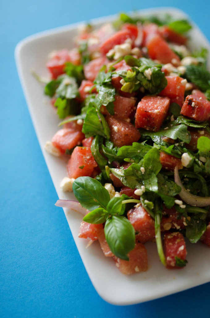 Seared Watermelon Salad