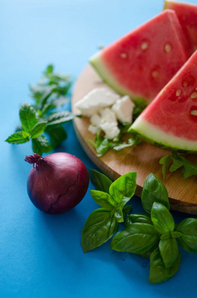 Seared Watermelon Salad