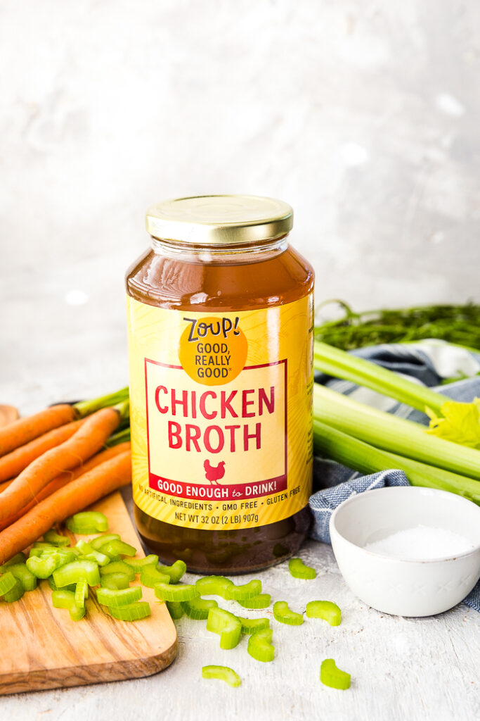 chicken broth in a can
