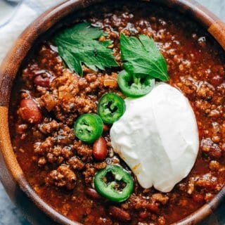 Slow Cooker Sweet Chili is a quick and easy slow cooker chili