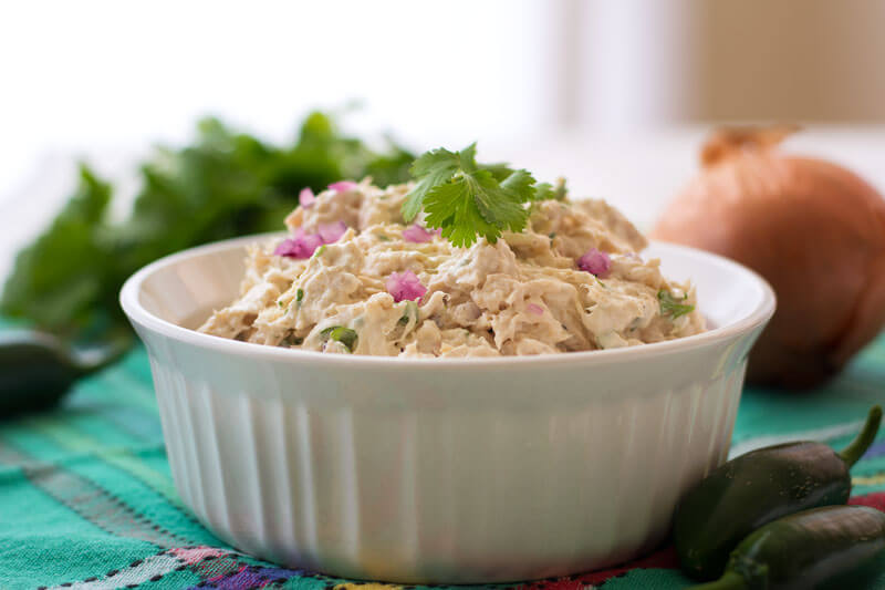 Easy Tex Mex Chicken Salad, spice up regular chicken salad, easy chicken salad dinner, easy appetizer 