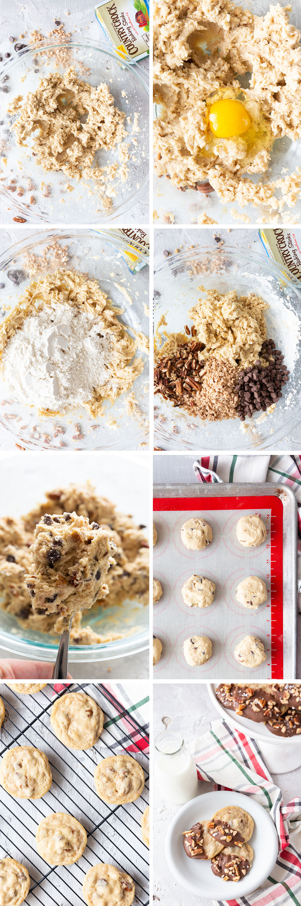 Toffee pecan Christmas cookies