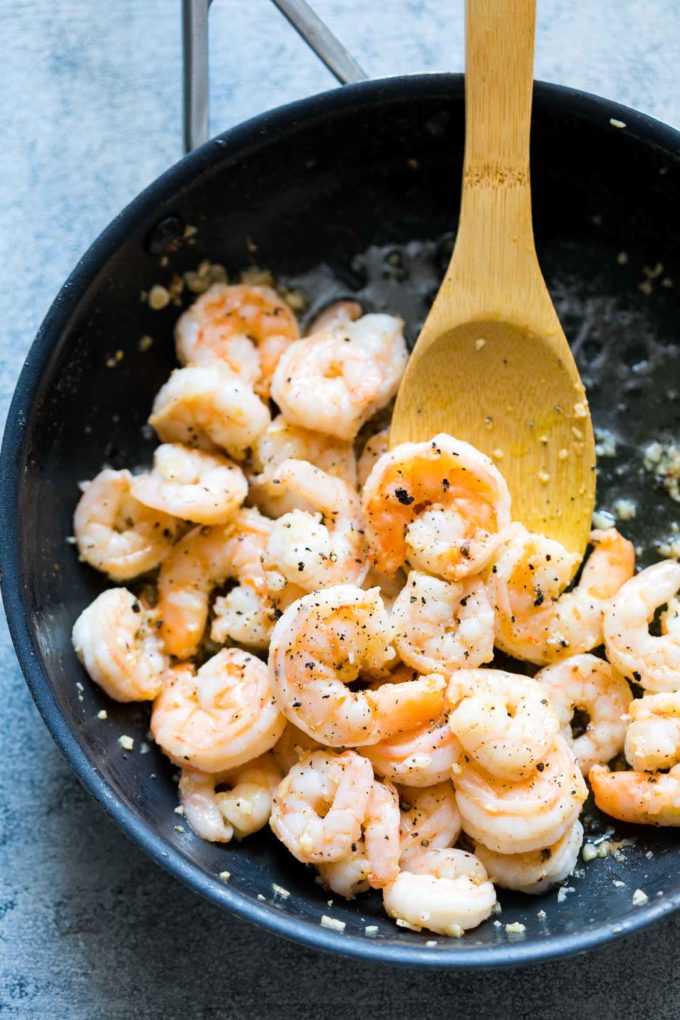 Garlic Shrimp, Food truck style garlic shrimp