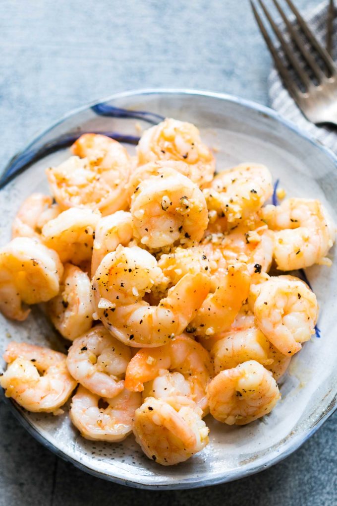 Garlic Shrimp, Food truck style garlic shrimp