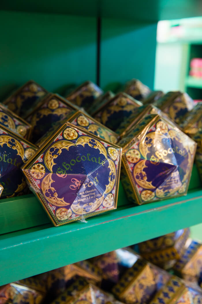 Chocolate frogs from Honey Dukes in Harry Potter